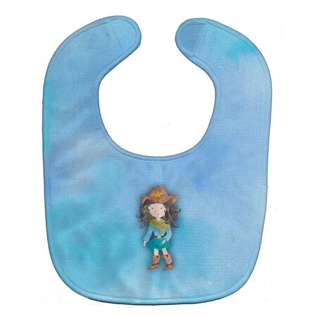 Carolines Treasures Cowgirl Watercolor Baby Bib BB7367BIB